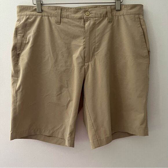 Polo Ralph Lauren Performance Shorts Khaki Golf Preppy Size 34 - Picture 3 of 7